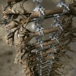 Luciana Lamothe. <em> Straight Burn, 2</em>, 2019. Iron pipes and clamps, 132 x 60 x 60 inches (335.3 x 152.4 x 152.4 cm) (detail) thumbnail