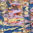 Gabrielle D'Angelo.<em> Each Time It Takes Shape</em>, 2019. Dyed cotton fabric, acrylic and flash paint, 75 x 77 inches (190.5 x 195.6 cm) Detail thumbnail