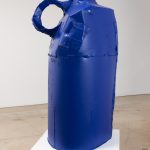 Jesse Pollock.<em>Lucky</em>, 2019. Welded steel, polyurethane paint, 86 x 42 x 42 inches (218.4 x 106.7 x 106.7 cm)