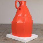 Jesse Pollock. <em>Stinger</em>, 2019. Welded steel, polyurethane paint, 80 x 56 x 51 inches (203.2 x 142.2 x 129.5 cm)