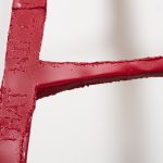 Jesse Pollock. <em> He That Will Not Live Long, Let Him Dwell…</em>, 2019. Welded steel, polyurethane paint, 142 x 31 1/2 x 2 inches (360.7 x 80 x 5.1 cm) Detail