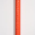 Jesse Pollock. <em>Eend</em>, 2019. Welded steel, polyurethane paint, 55 1/2 x 25 x 2 inches (141 x 63.5 x 5.1 cm) Detail