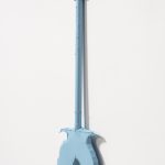 Jesse Pollock. <em>Dyster</em>, 2019. Welded steel, polyurethane paint, 64 1/2 x 17 x 3 inches (163.8 x 43.2 x 7.6 cm)