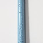 Jesse Pollock. <em>Dyster</em>, 2019. Welded steel, polyurethane paint, 64 1/2 x 17 x 3 inches (163.8 x 43.2 x 7.6 cm)