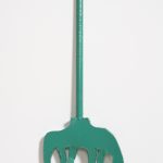 Jesse Pollock. <em>Tooth Comb</em>, 2019. Welded steel, polyurethane paint, 57 x 21 1/2 x 2 inches (144.8 x 54.6 x 5.1 cm)