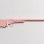 Jesse Pollock. <em>Scorpion Shooter</em>, 2019. Welded steel, polyurethane paint, 54 1/2 x 7 x 2 inches (138.4 x 17.8 x 5.1 cm)