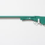 Jesse Pollock. <em>Daisy Shooter</em>, 2019. Welded steel, polyurethane paint, 54 1/2 x 7 x 2 inches (138.4 x 17.8 x 5.1 cm)