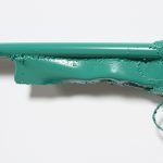 Jesse Pollock. <em>Daisy Shooter</em>, 2019. Welded steel, polyurethane paint, 54 1/2 x 7 x 2 inches (138.4 x 17.8 x 5.1 cm) Detail