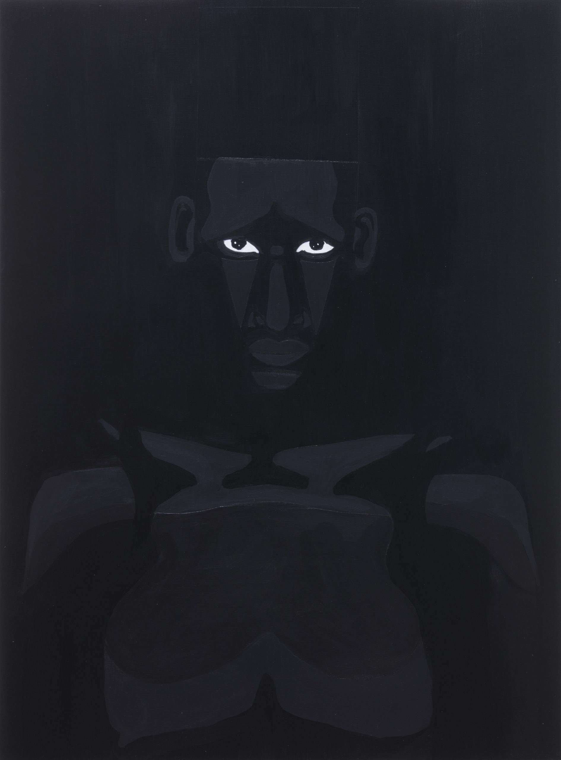 Jon Key. <em>The Man No. 7</em>, 2020. Acrylic on panel, 24 x 18 inches (61 x 45.7 cm)