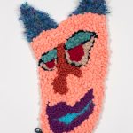 Hannah Epstein. <em>Trouble 2</em>, 2019. Wool, acrylic and burlap, 35 x 28 inches (88.9 x 71.1 cm)