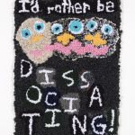 Hannah Epstein. <em>Desire</em>, 2019. Wool, acrylic and burlap, 28 x 20 inches (71.1 x 50.8 cm)