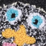 Hannah Epstein. <em>Desire</em>, 2019. Wool, acrylic and burlap, 28 x 20 inches (71.1 x 50.8 cm) Detail