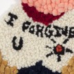 Hannah Epstein. <em>Forgive Without Apology</em>, 2019. Wool, acrylic and burlap, 23 x 27 inches  (58.4 x 68.6 cm) Detail thumbnail