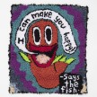 Hannah Epstein.<em> I Can Make You Happy</em>, 2019. Wool, acrylic, polyester and burlap, 30 x 26 inches  (76.2 x 66 cm) thumbnail