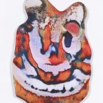 Hannah Epstein. <em>Garfield Sundae</em>, 2020. Digital print on lycra; polyfill and wood, 25 1/2 x 15 1/2 x 2 1/2 inches  (64.8 x 39.4 x 6.4 cm)