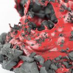 Kiyoshi Kaneshiro. <em>Fractured Vessel (36)</em>, 2020. Porcelain and glaze, 7 1/2 x 10 x 9 1/2 inches (19.1 x 25.4 x 24.1 cm) Detail