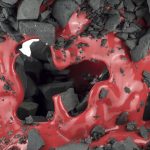 Kiyoshi Kaneshiro. <em>Fractured Vessel (38)</em>, 2020. Porcelain and glaze, 8 1/2 x 10 x 10 inches (21.6 x 25.4 x 25.4 cm) Detail