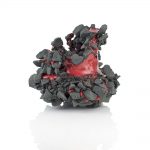 Kiyoshi Kaneshiro. <em>Fractured Vessel (39)</em>, 2020. Porcelain and glaze, 7 1/2 x 8 1/2 x 8 1/2 inches (19.1 x 21.6 x 21.6 cm)