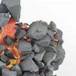 Kiyoshi Kaneshiro. <em>Fractured Vessel (40)</em>, 2020. Porcelain and glaze, 6 1/2 x 8 1/2 x 8 1/2 inches (16.5 x 21.6 x 21.6 cm) Detail