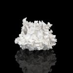 Kiyoshi Kaneshiro. <em>Fractured Vessel (43)</em>, 2020. Porcelain and glaze, 7 x 9 1/2 x 9 1/2 inches (17.8 x 24.1 x 24.1 cm)