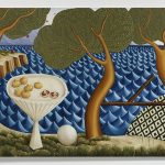 Siro Cugusi. <em>Forest I</em>, 2019. Oil on canvas, 74 3/4 x 112 1/4 inches (190 x 285 cm)