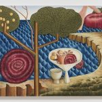 Siro Cugusi. <em>Forest II</em>, 2019. Oil on canvas, 74 3/4 x 112 1/4 inches (190 x 285 cm)