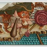 Siro Cugusi. <em>Forest V</em>, 2019. Oil on canvas, 76 3/4 x 106 1/4 inches (195 x 270 cm)