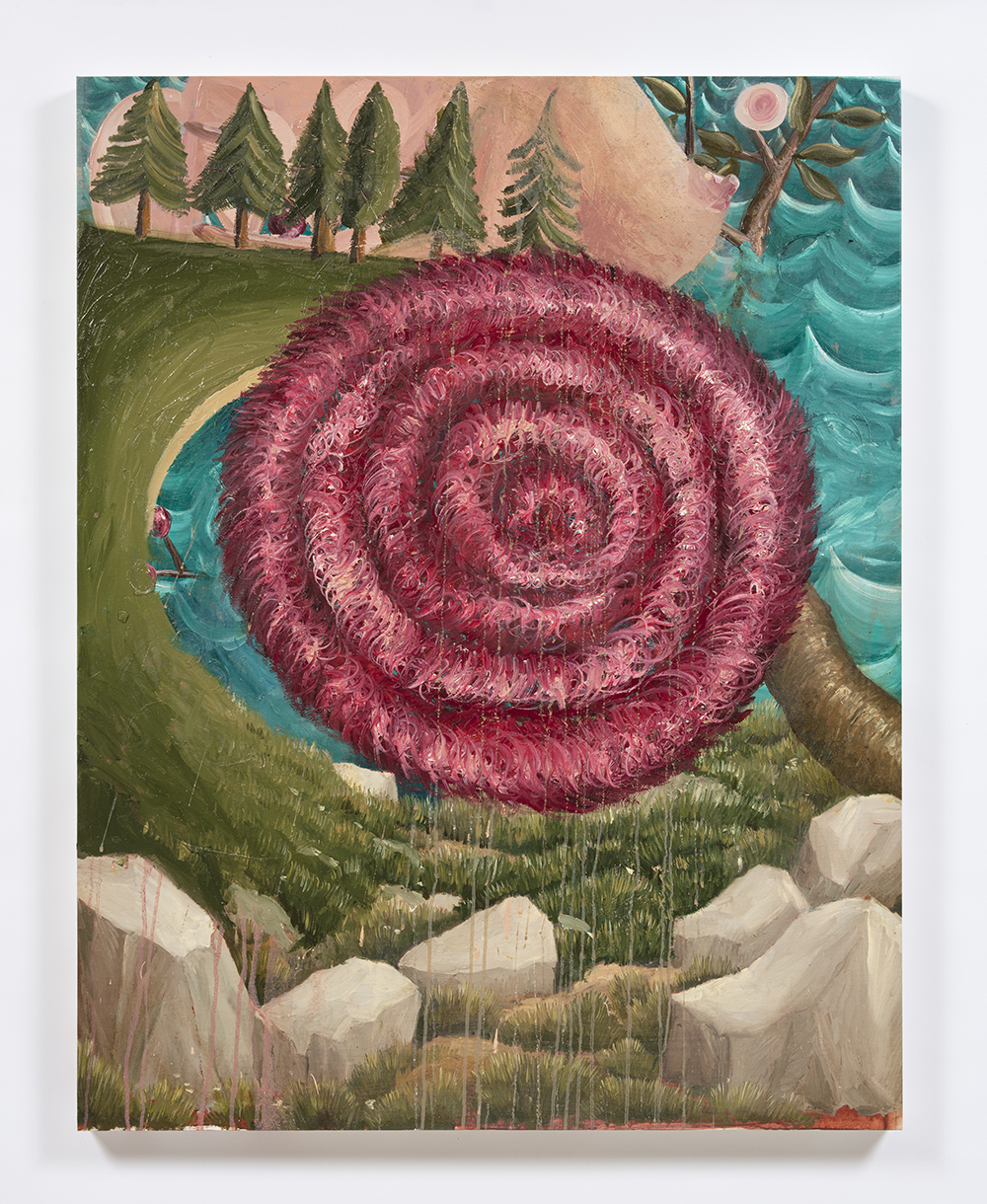 Siro Cugusi. <em>Forest IX</em>, 2019. Oil on canvas, 45 5/8 x 35 7/8 inches (116 x 91 cm)