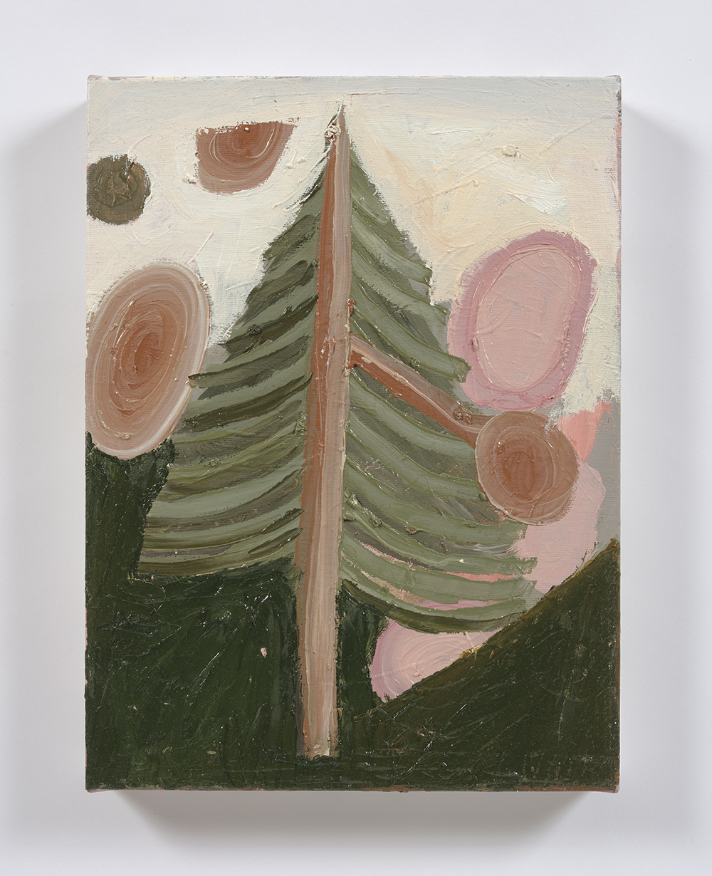 Siro Cugusi. <em>Forest X</em>, 2019. Oil on canvas, 15 3/4 x 12 inches (40 x 30.5 cm)