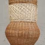 Eugenia Mendoza. <em>Column</em>, 2018. Wicker, 157 1/2 x 31 1/2 x 31 1/2 inches (400 x 80 x 80 cm) Detail