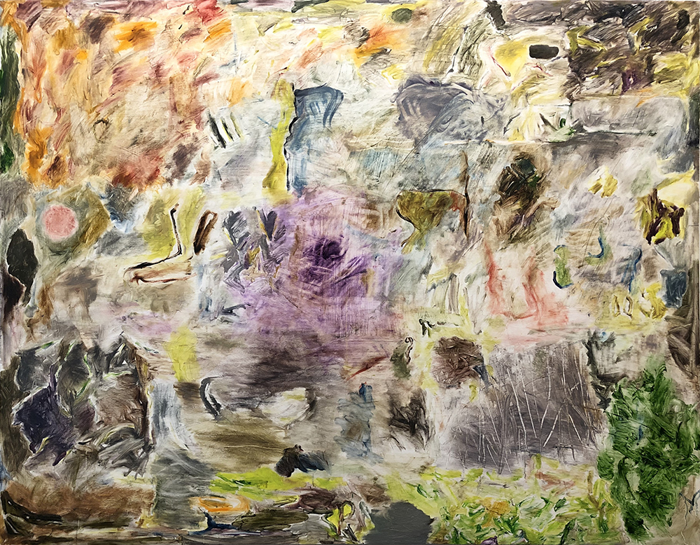 Joaquín Boz. <em>Untitled</em>, 2020. Oil on panel, 61 x 78 inches (155 x 198 cm)
