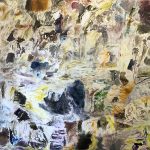 Joaquín Boz. <em>Untitled</em>, 2020. Oil on panel, 74 x 93 3/4 inches (188 x 238 cm)