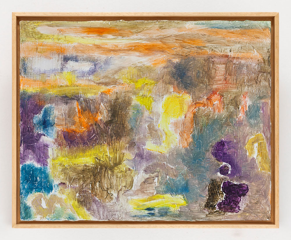 Joaquín Boz. <em>Untitled</em>, 2020. Oil on panel, 10 5/8 x 13 3/8 inches (27 x 34 cm)