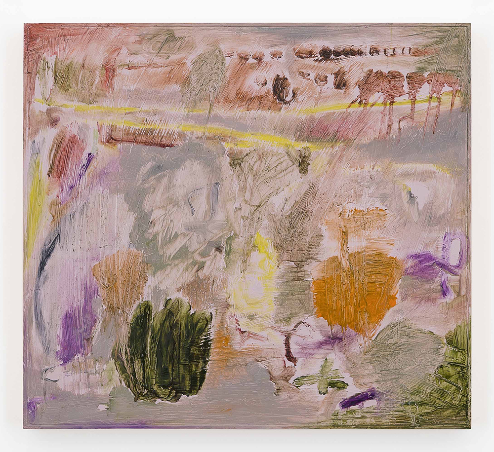 Joaquín Boz. <em>Untitled</em>, 2020. Oil on panel, 17 3/8 x 17 1/4 inches (44 x 43.7 cm)