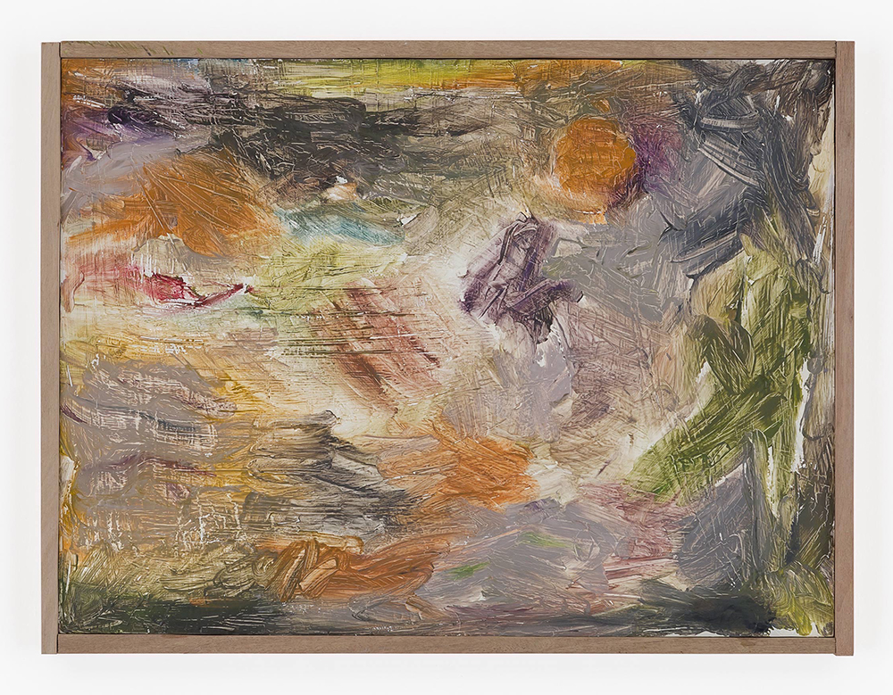 Joaquín Boz. <em>Untitled</em>, 2020. Oil on panel in artist's frame, 13 3/8 x 17 7/8 inches (34 x 45.5 cm)