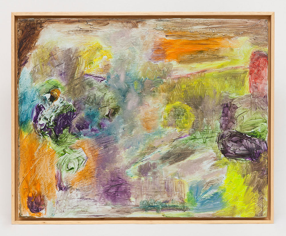 Joaquín Boz. <em>Untitled</em>, 2020. Oil on panel, 13 1/8 x 16 3/8 inches (33.2 x 41.7 cm)