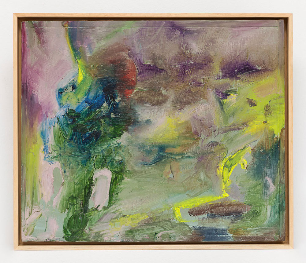 Joaquín Boz. <em>Untitled</em>, 2020. Oil on panel in artist's frame, 11 1/8 x 13 1/4 inches (28.2 x 33.5 cm)