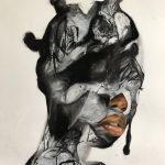 Khari Turner. <em>Black Bantu</em>, 2020. Oil, acrylic and charcoal on paper, 24 x 18 inches (61 x 45.7 cm)