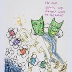 Brittany Tucker. <em>Know-how</em>, 2020. Pastel and ink on paper, 23 3/8 x 16 1/2 inches (59.4 x 42 cm)