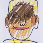 Brittany Tucker. <em>End</em>, 2020. Pastel on paper, 8 1/4 x 5 7/8 inches (21 x 15 cm)