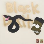 David Leggett. <em>I’m having a hard time holding these alligators down</em>, 2017. Acrylic, spray paint and collage on canvas, 40 x 40 inches (101.6 x 101.6 cm)