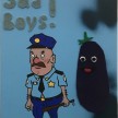 David Leggett. <em>Officer Prosciutto</em>, 2020. Acrylic, spray paint and felt on canvas, 12 x 9 inches (30.5 x 22.9 cm) thumbnail