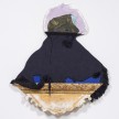 David Shrobe. <em>Cloaked</em>, 2020. Oil and acrylic on canvas and paper, wood, wool tweed, canvas fabric and gold leaf frame molding mounted on carved wood, 50 x 44 x 3 1/2 inches (127 x 111.8 x 8.9 cm) thumbnail