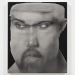 Jingze, Du Kanye , 2020 Oil on canvas 23 5/8 x 19 5/8 inches (60 x 50 cm)