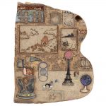 Kevin McNamee-Tweed. <em>The News / Chrysanthemum Boy</em>, 2020. Glazed ceramic, 10 5/8 x 8 1/2 inches (27 x 21.6 cm)