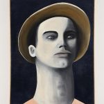 Rebecca Brodskis. <em>Martinow</em>, 2020. Oil on linen, 31 7/8 x 22 inches (81 x 56 cm)