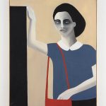 Rebecca Brodskis. <em>Le Sac Dérobé</em>, 2020. Oil on linen, 39 3/8 x 31 7/8 inches (100 x 81 cm)