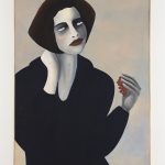 Rebecca Brodskis. <em>Le Fruit Défendu</em>, 2020. Oil on linen, 43 3/4 x 31 7/8 inches (111 x 81 cm)