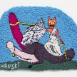Hannah Epstein. <em>The Taming of Cerberus</em>, 2020. Wool, acrylic, cotton and burlap, 19 x 25 inches (48.3 x 63.5 cm) thumbnail