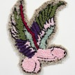 Hannah Epstein. <em>Fascinus 1 (Flying Colours)</em>, 2020. Wool, acrylic, cotton and burlap, 24 x 19 inches (61 x 48.3 cm) thumbnail